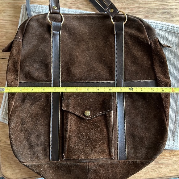 Brown Leather satchel made in Spain - Picture 5 of 5